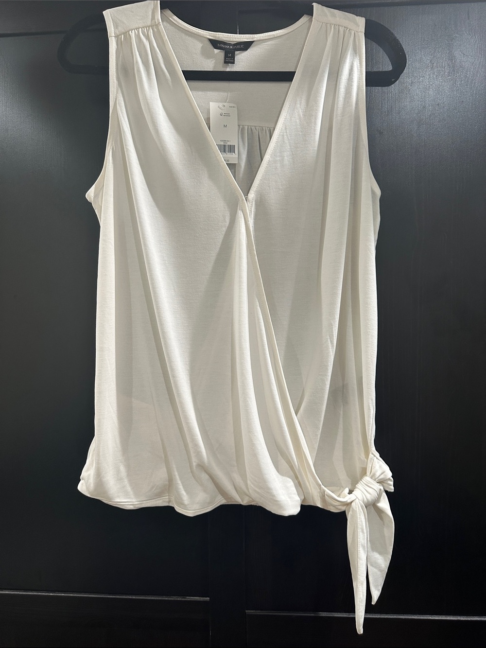 Banana Republic Cream Wrap-Tie Sleeveless Camisole